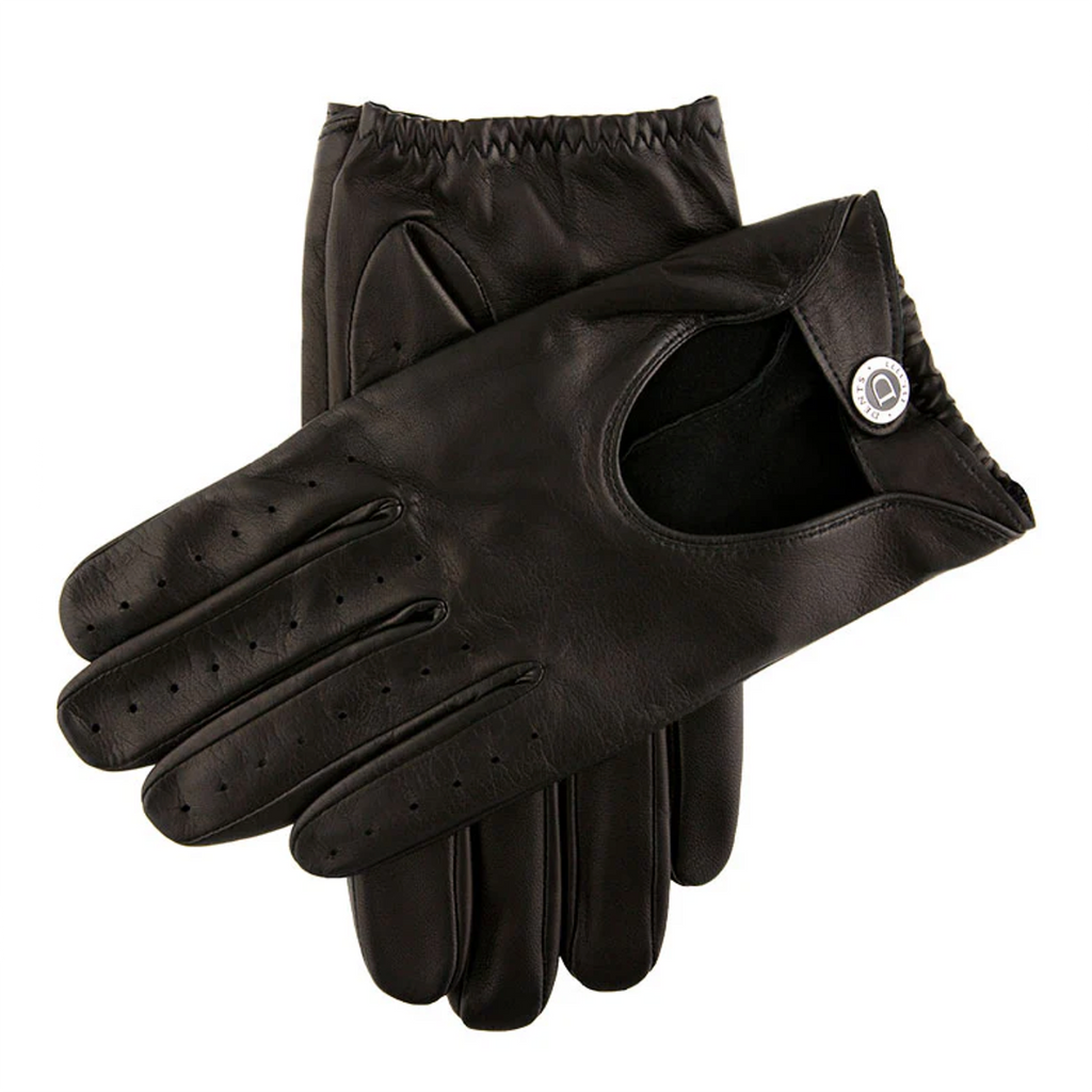 Dents Woburn Heritage Men's Leather Driving Gloves BLACK
