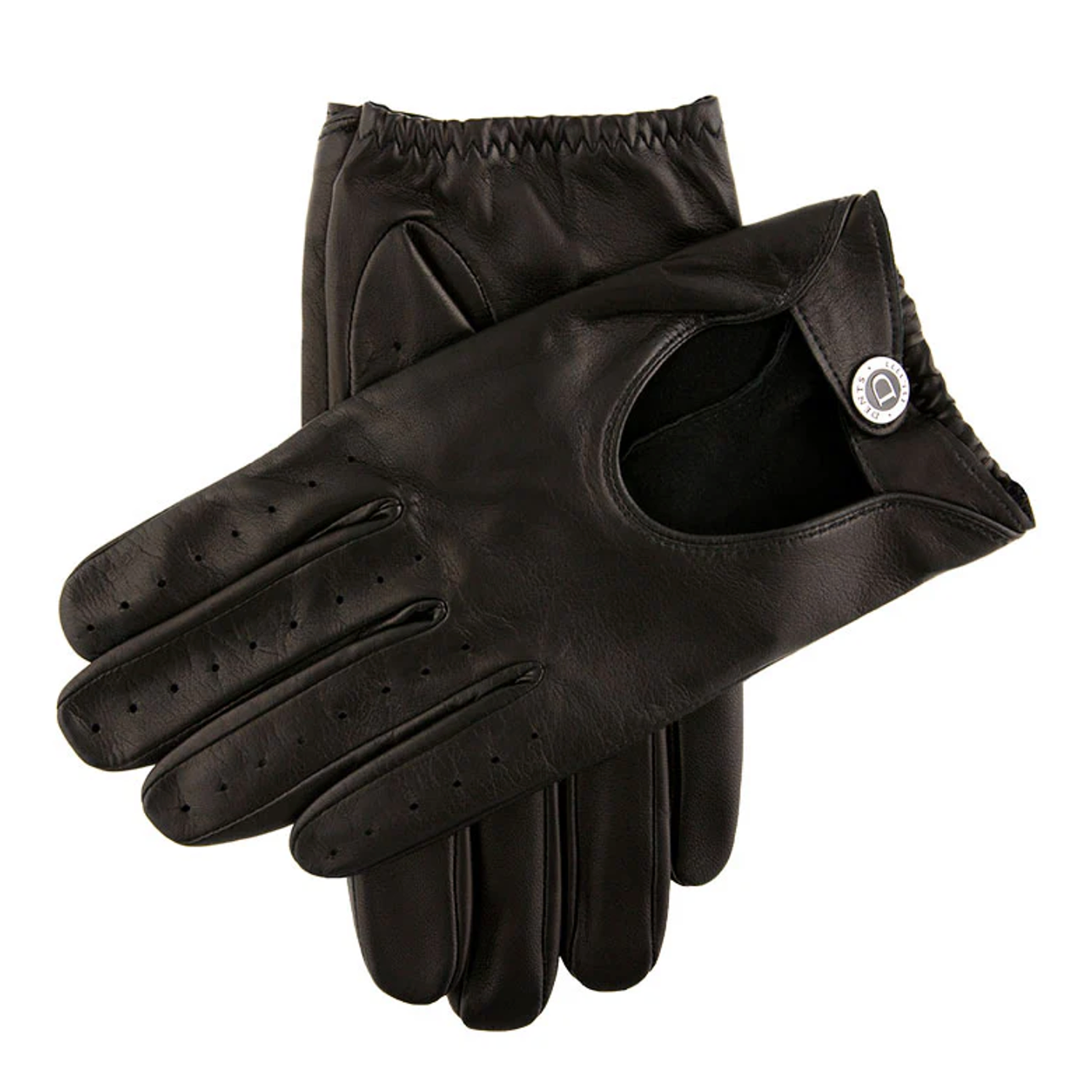 Dents Woburn Heritage Men's Leather Driving Gloves BLACK