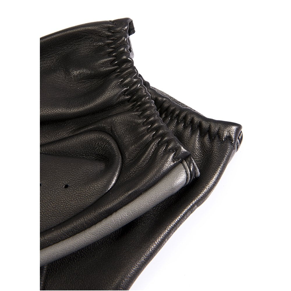 Dents Woburn Heritage Men's Leather Driving Gloves BLACK/GREY