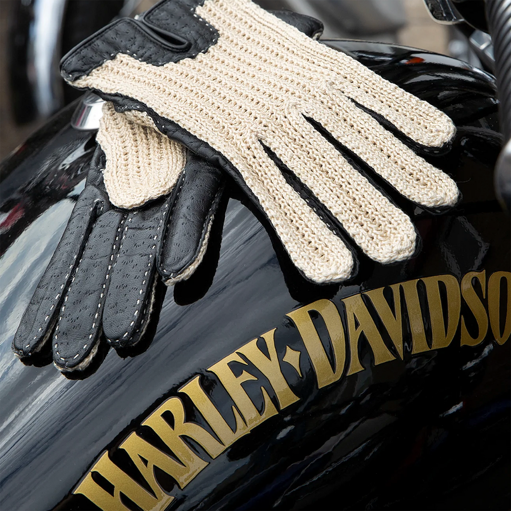 Dents Kelly Women's Crochet-Back Leather Driving Gloves BLACK