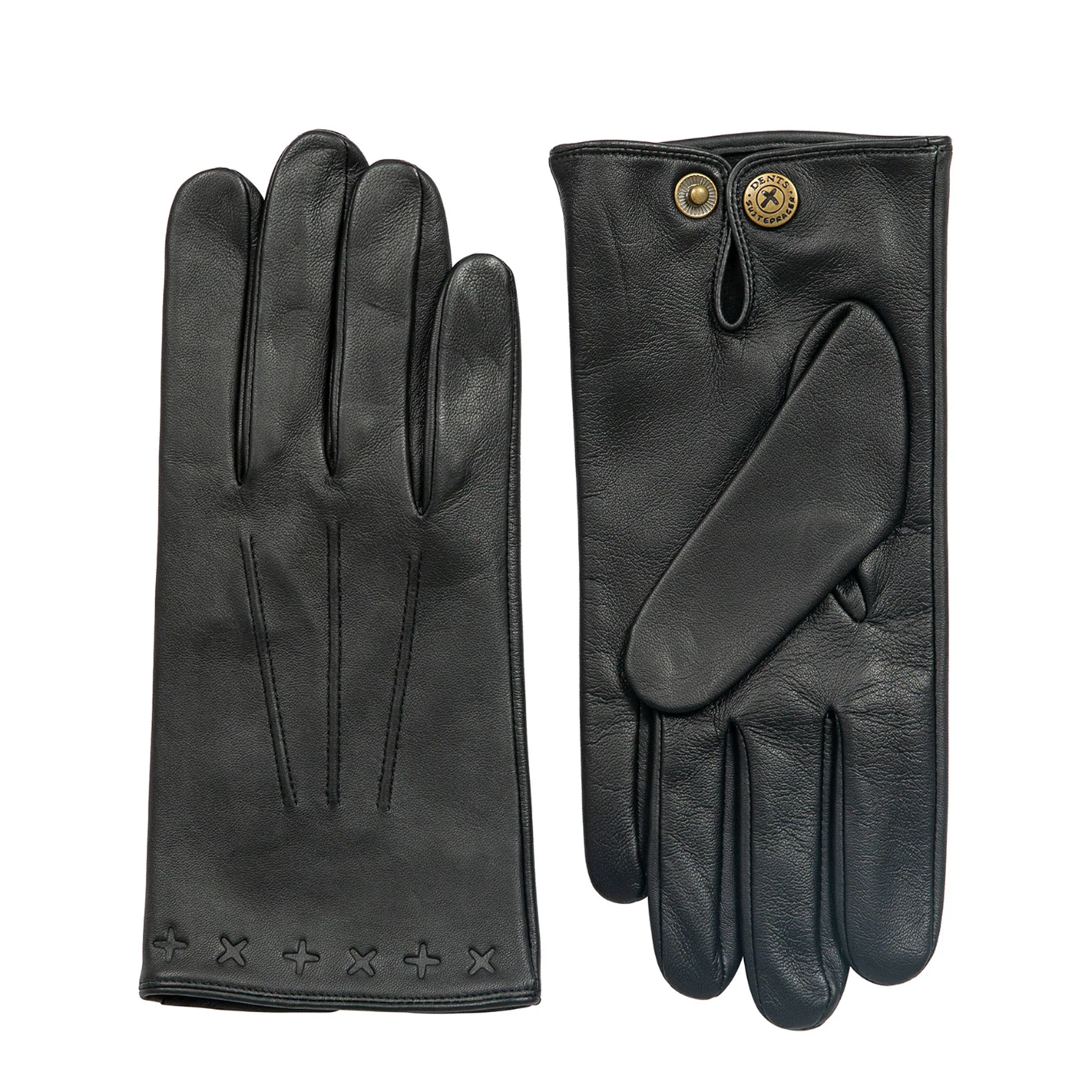 Dents x The Suited Racer Lando Leather Gloves Touchscreen BLACK