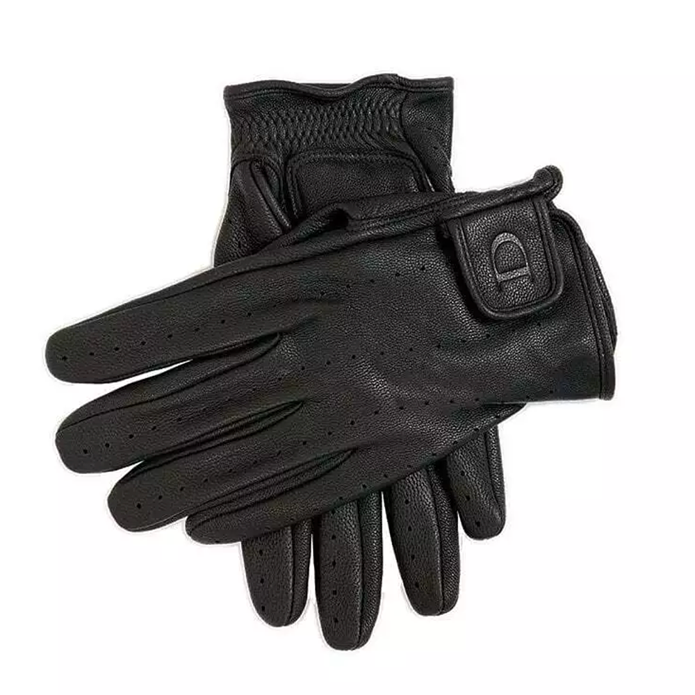 Dents Newbury Men's Leather Motorcycle Gloves Water Resistant BLACK XL