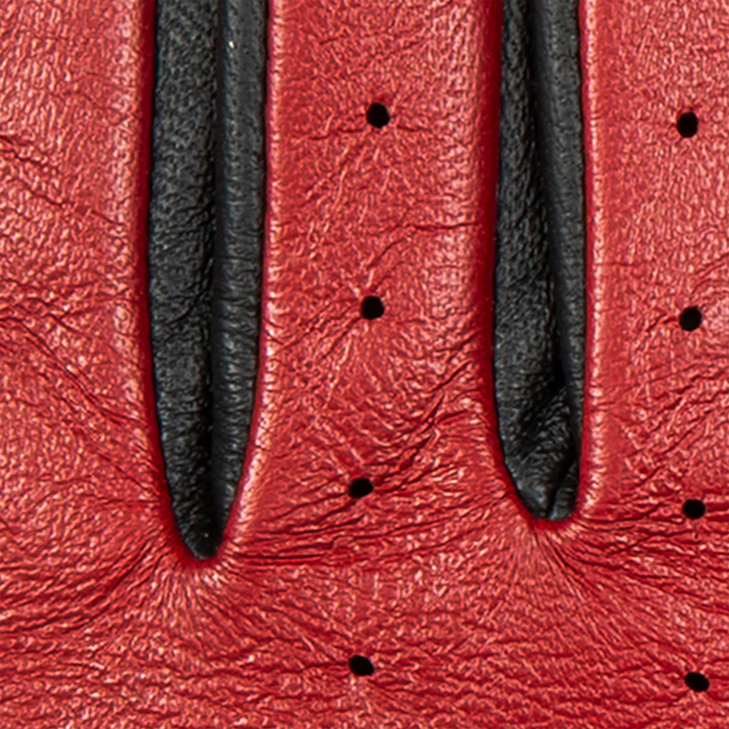Dents Oulton Women's Leather Driving Gloves Touchscreen BERRY/BLACK