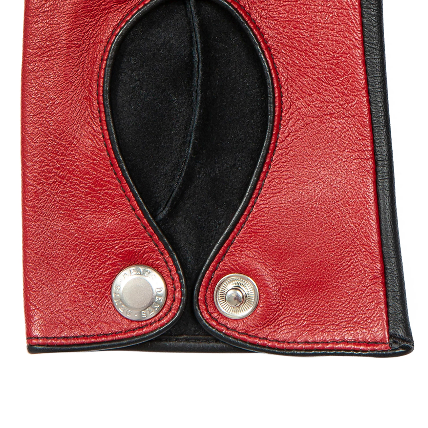 Dents Oulton Women's Leather Driving Gloves Touchscreen BERRY/BLACK