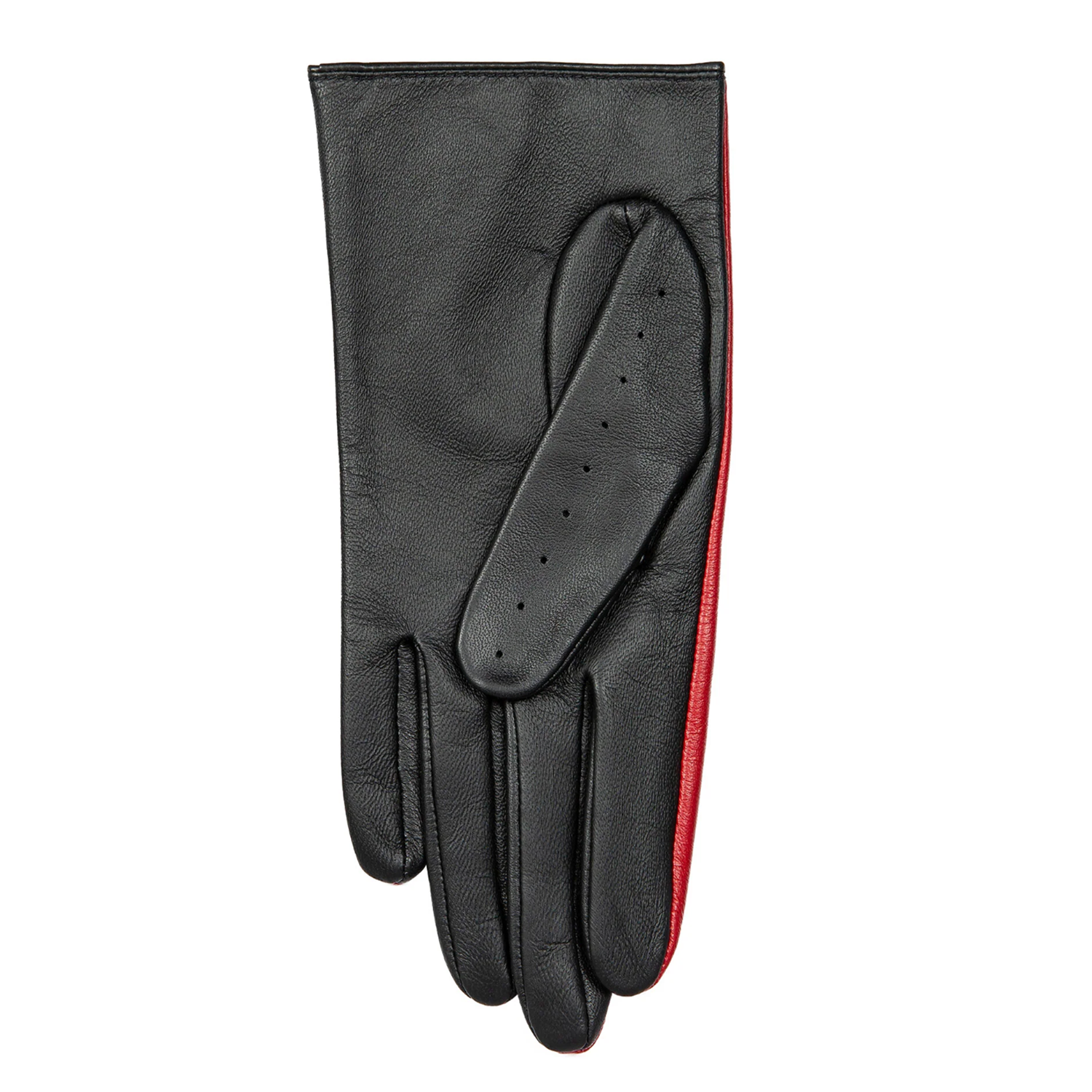 Dents Oulton Women's Leather Driving Gloves Touchscreen BERRY/BLACK