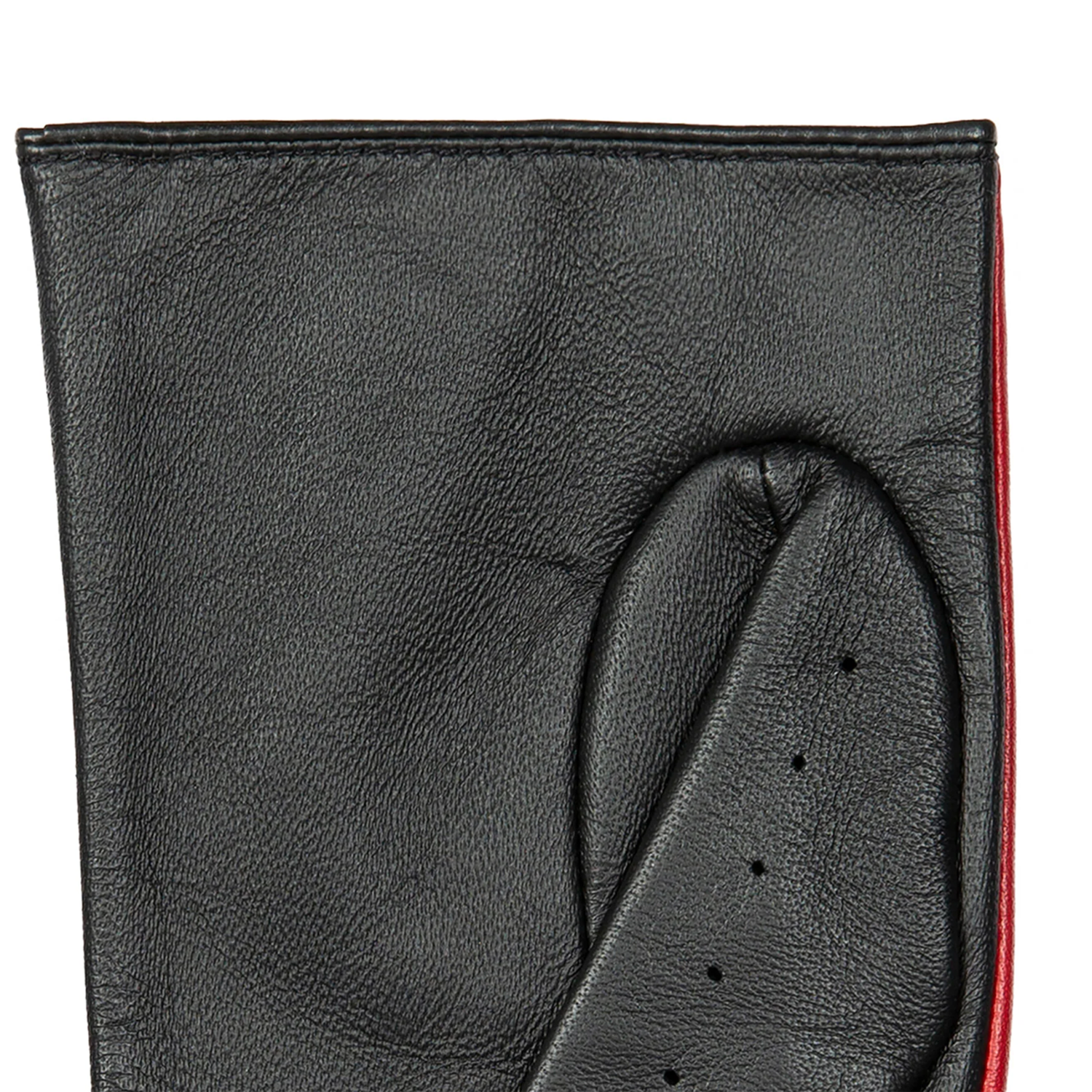 Dents Oulton Women's Leather Driving Gloves Touchscreen BERRY/BLACK