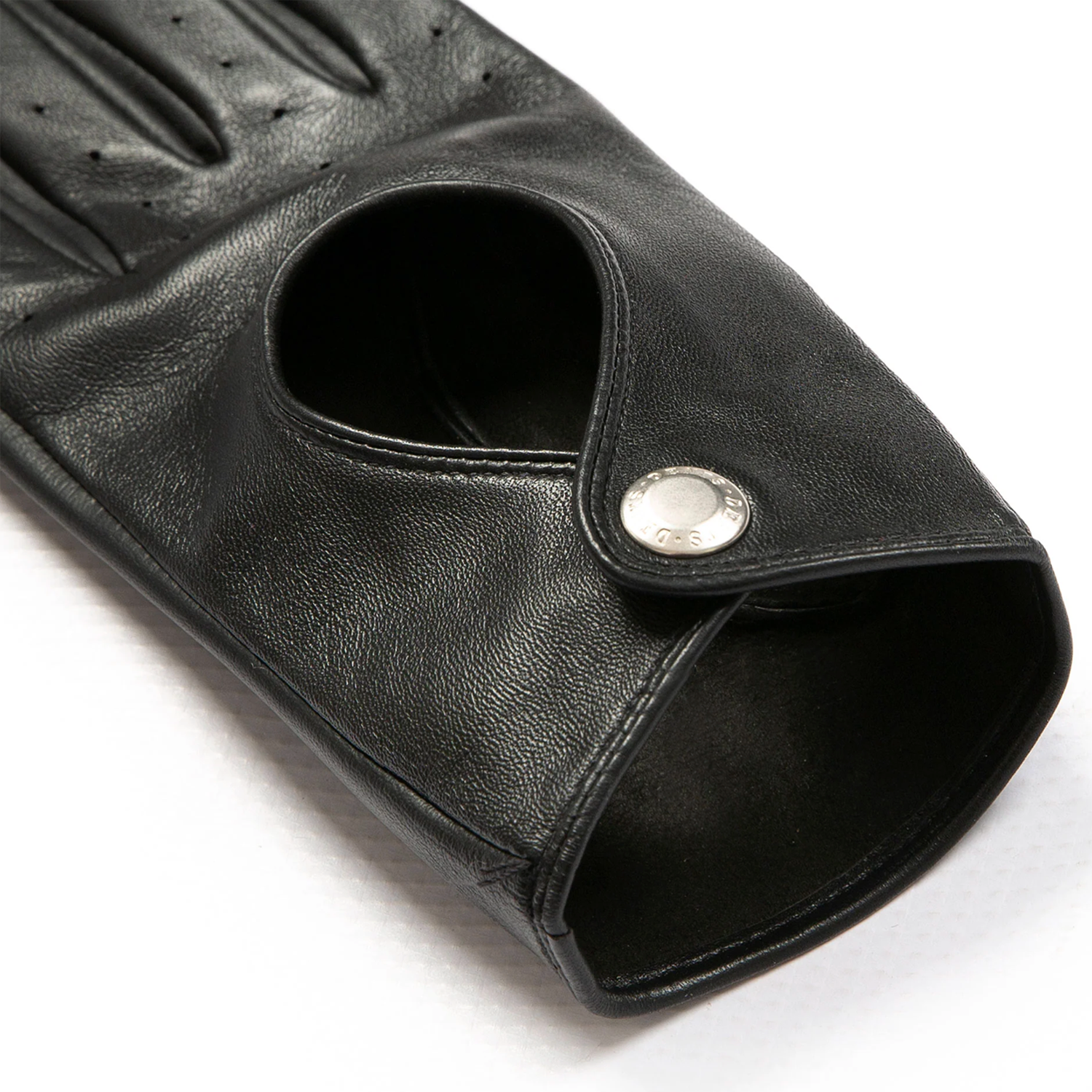Dents Oulton Women's Leather Driving Gloves Touchscreen BLACK