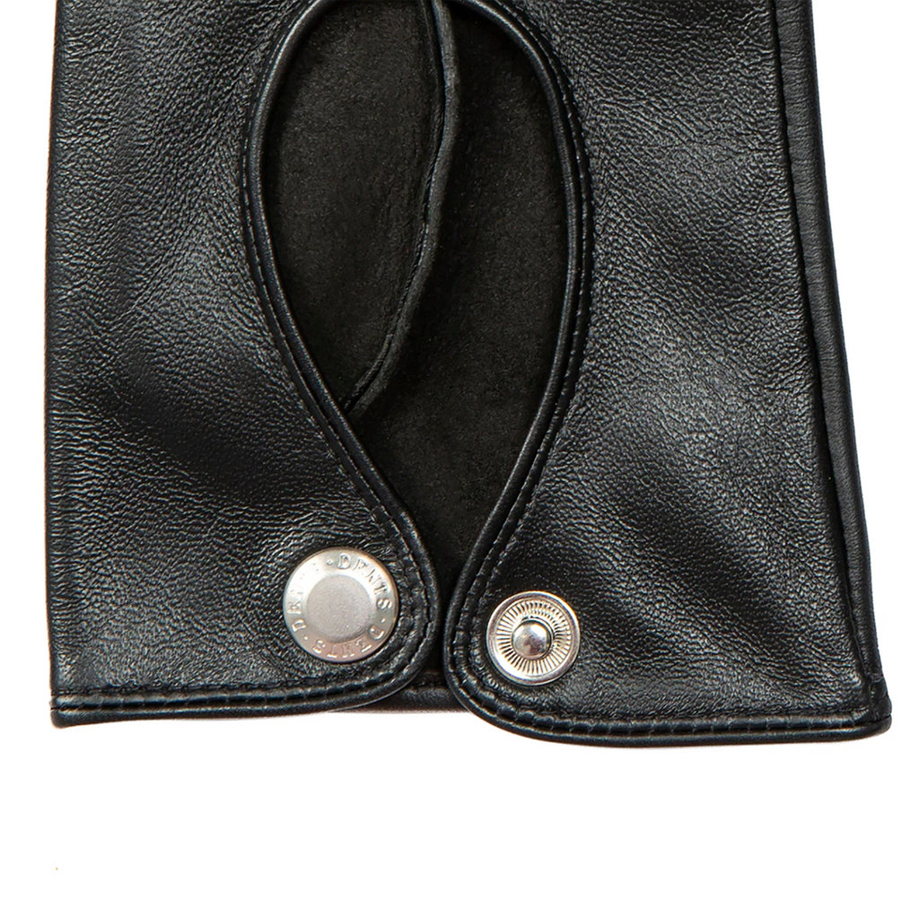 Dents Oulton Women's Leather Driving Gloves Touchscreen BLACK