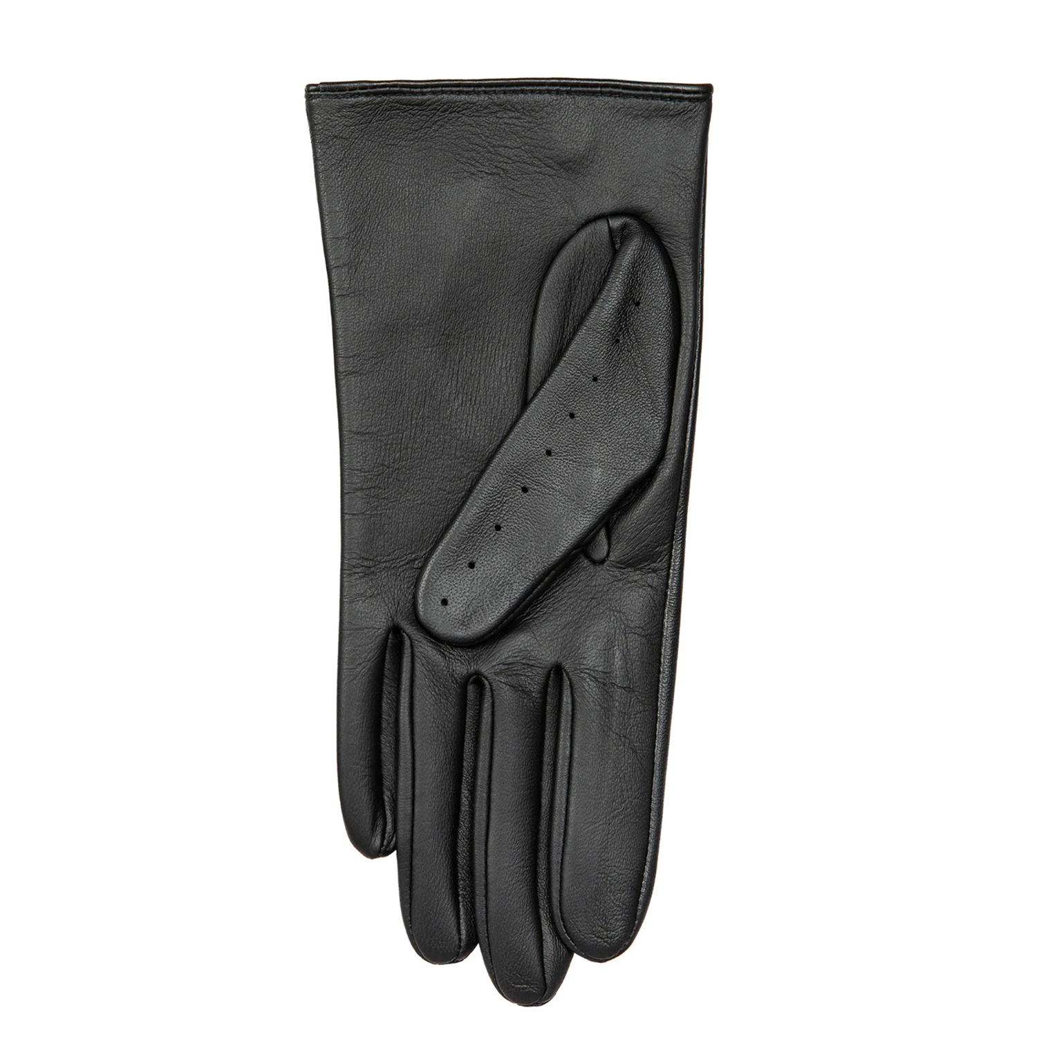 Dents Oulton Women's Leather Driving Gloves Touchscreen BLACK