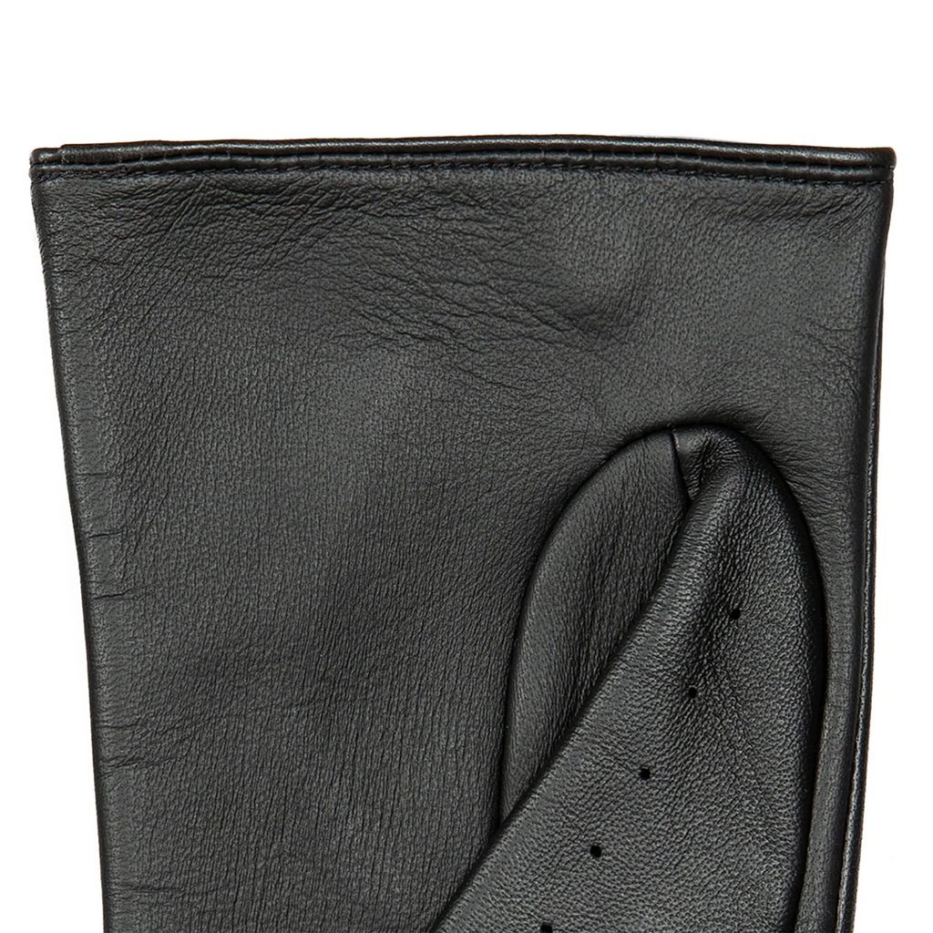Dents Oulton Women's Leather Driving Gloves Touchscreen BLACK