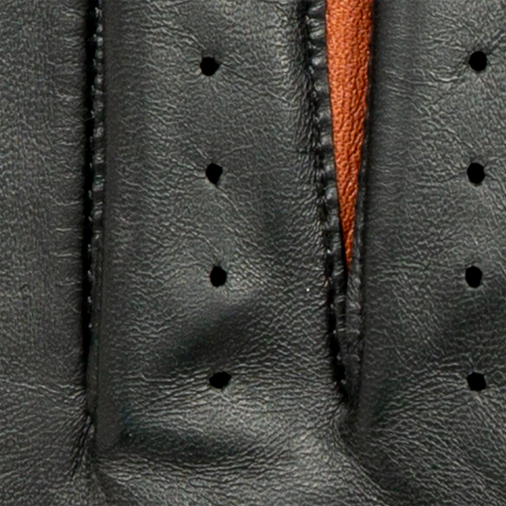 Dents x The Suited Racer Griffin Men's Driving Gloves BLACK/TAN