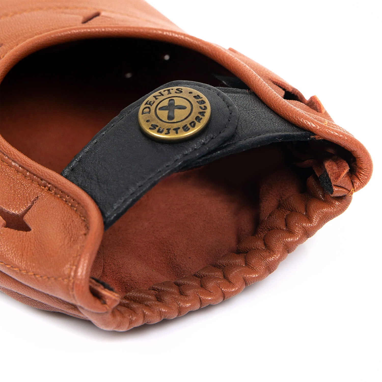 Dents x The Suited Racer Men's Driving Gloves Touchscreen TAN/BLACK