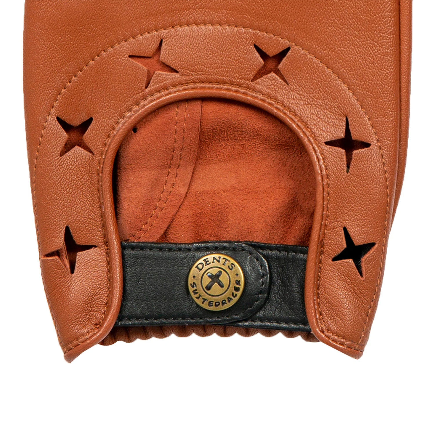 Dents x The Suited Racer Men's Driving Gloves Touchscreen TAN/BLACK