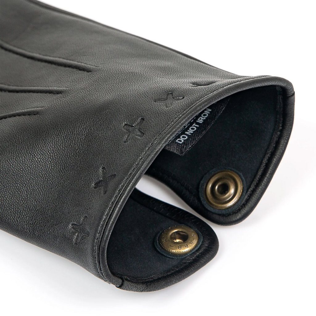 Dents x The Suited Racer Lando Leather Gloves Touchscreen BLACK