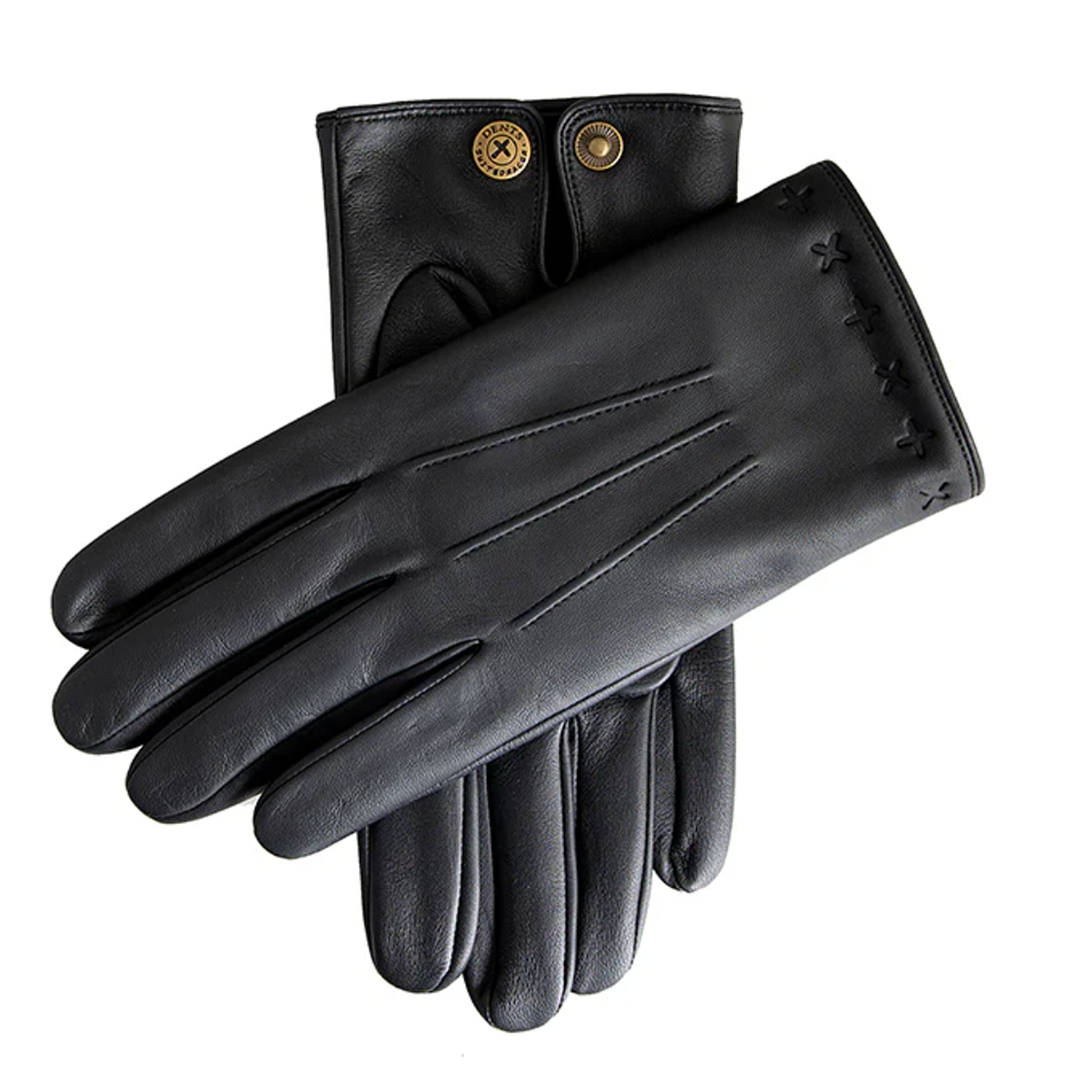 Dents x The Suited Racer Lando Leather Gloves Touchscreen BLACK
