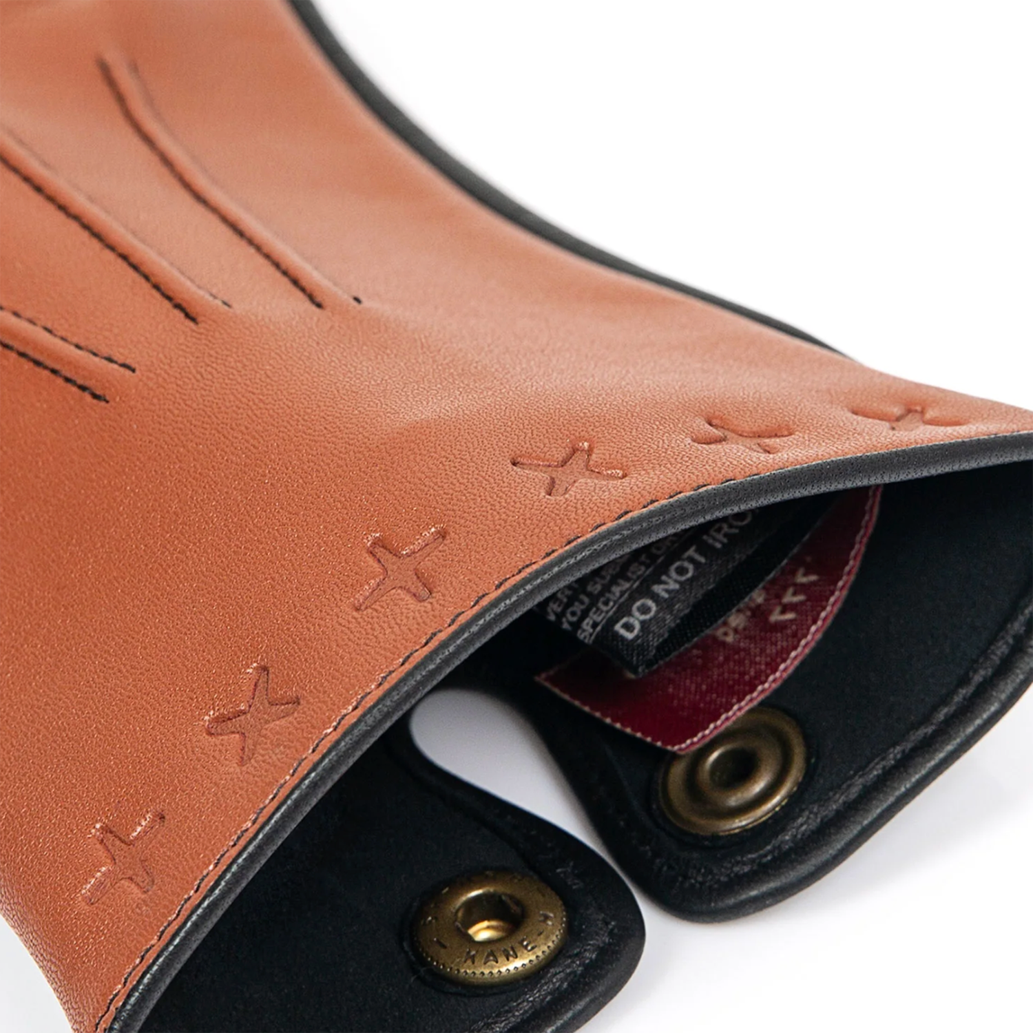 Dents x The Suited Racer Lando Leather Gloves Touchscreen TAN/BLACK