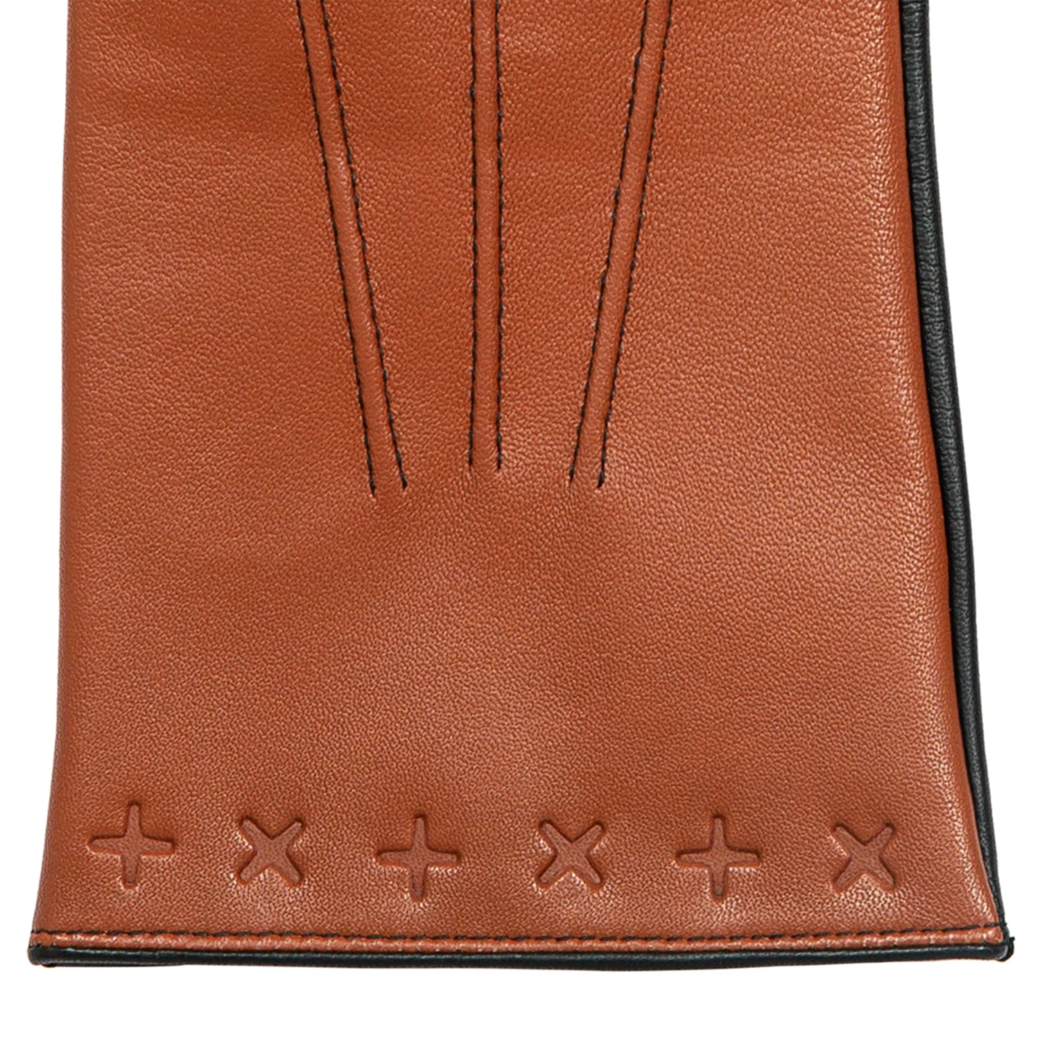 Dents x The Suited Racer Lando Leather Gloves Touchscreen TAN/BLACK
