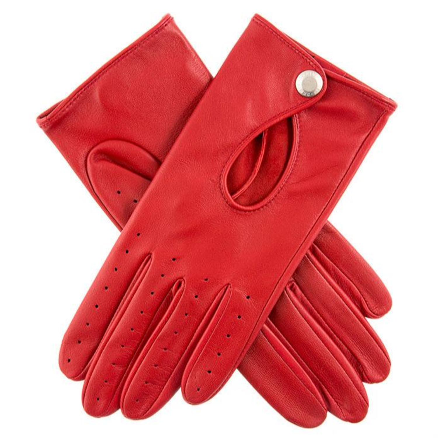 Dents Thruxton Women's Leather Driving Gloves BERRY