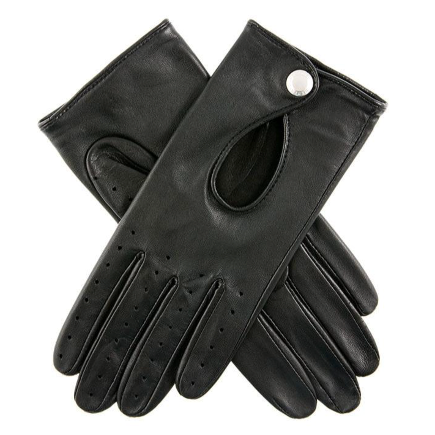 Dents Thruxton Women's Leather Driving Gloves BLACK