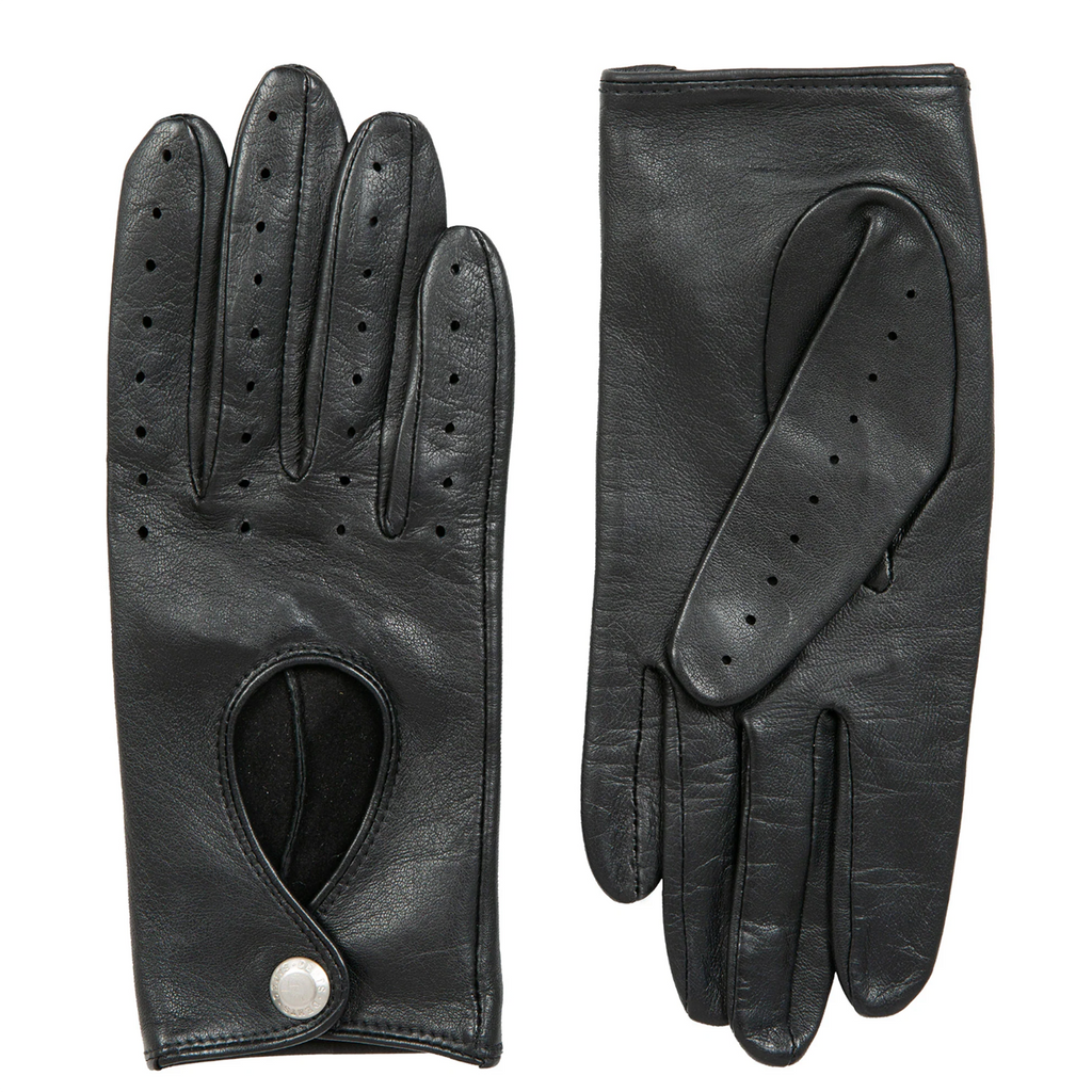 Dents Thruxton Women's Leather Driving Gloves BLACK