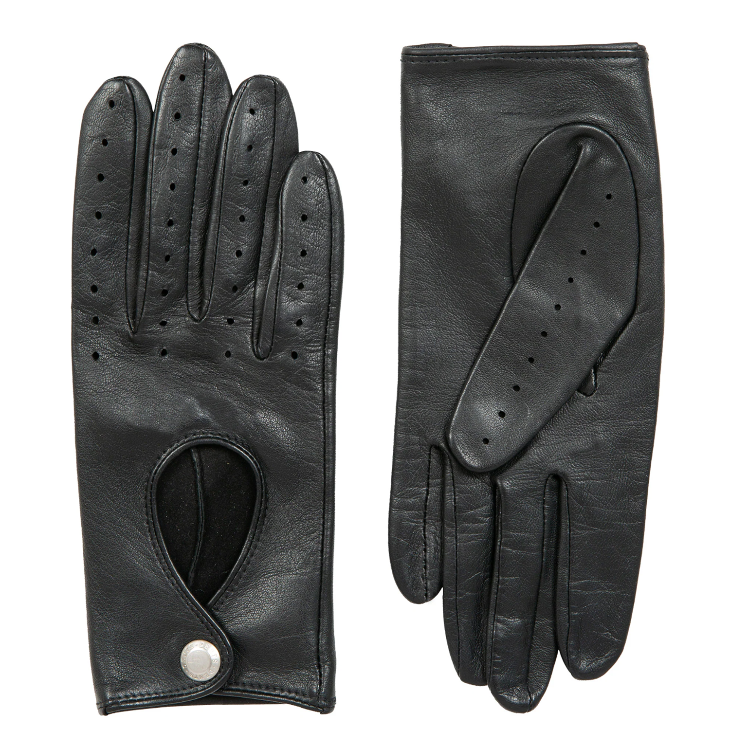 Dents Thruxton Women's Leather Driving Gloves BLACK