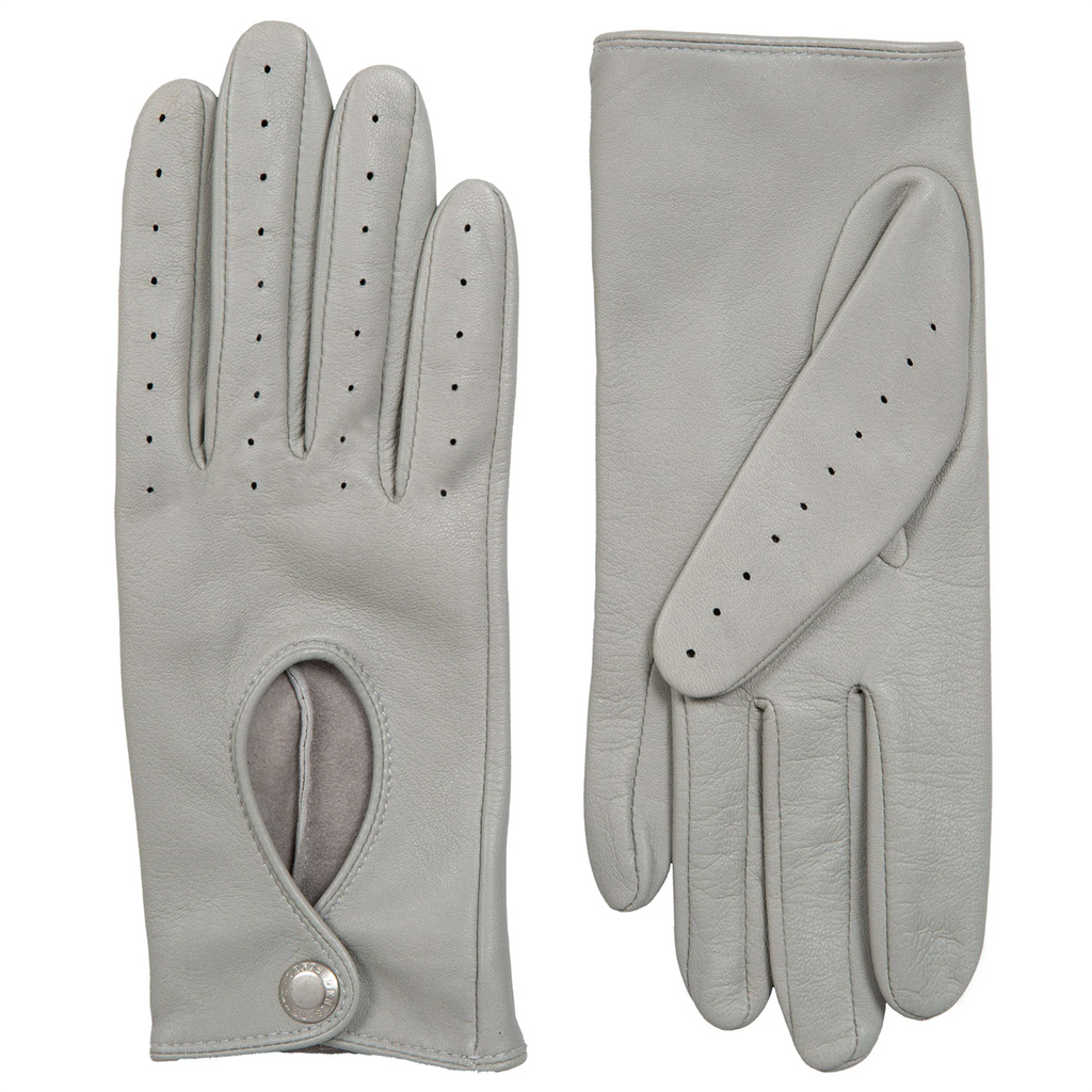Dents Thruxton Women's Leather Driving Gloves DOVE GREY