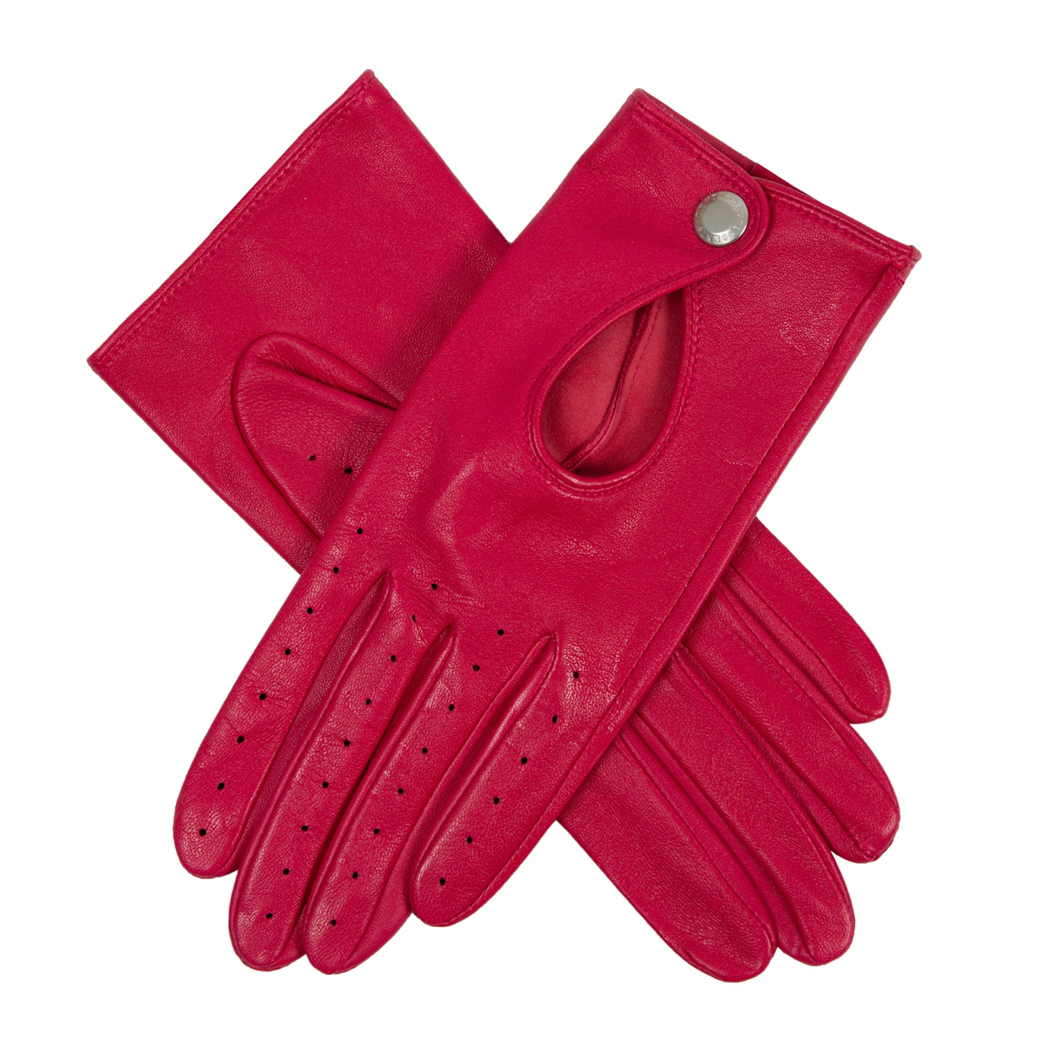 Dents Thruxton Women's Leather Driving Gloves FUCHSIA