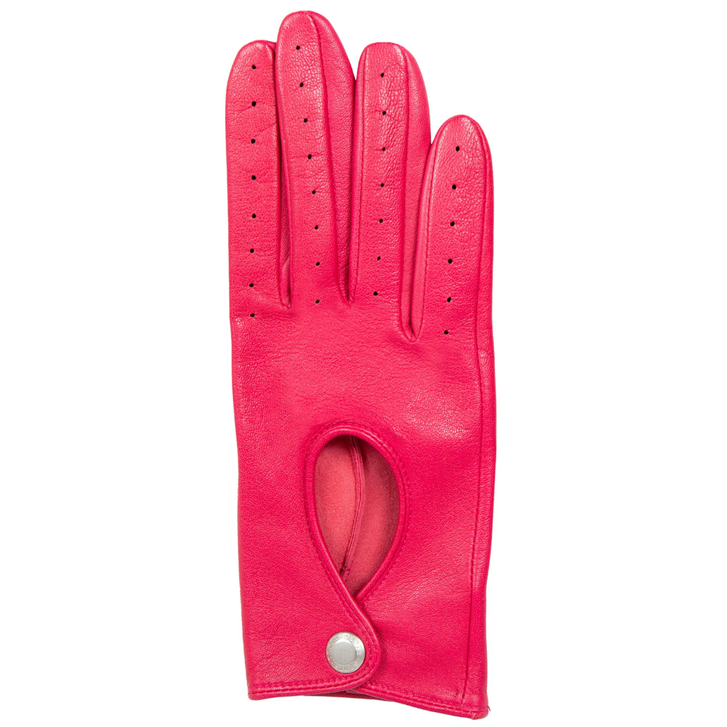 Dents Thruxton Women's Leather Driving Gloves FUCHSIA