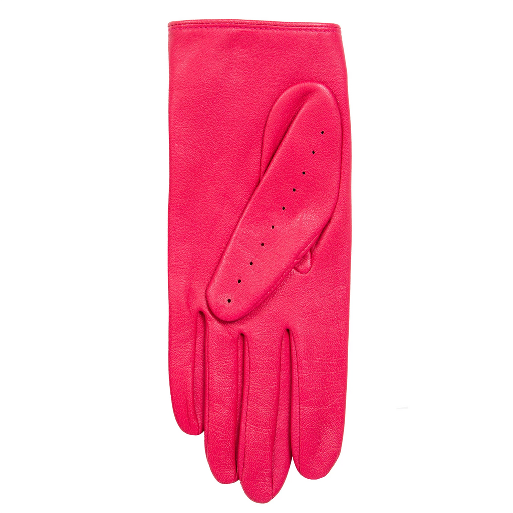 Dents Thruxton Women's Leather Driving Gloves FUCHSIA