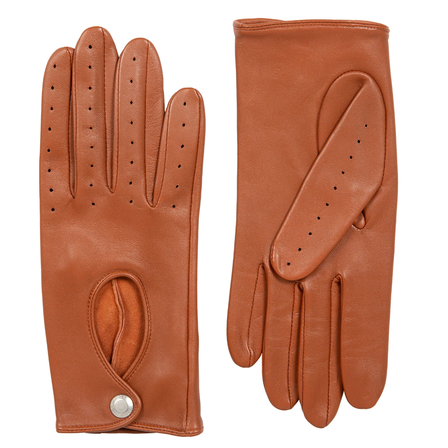 Dents Thruxton Women's Leather Driving Gloves COGNAC