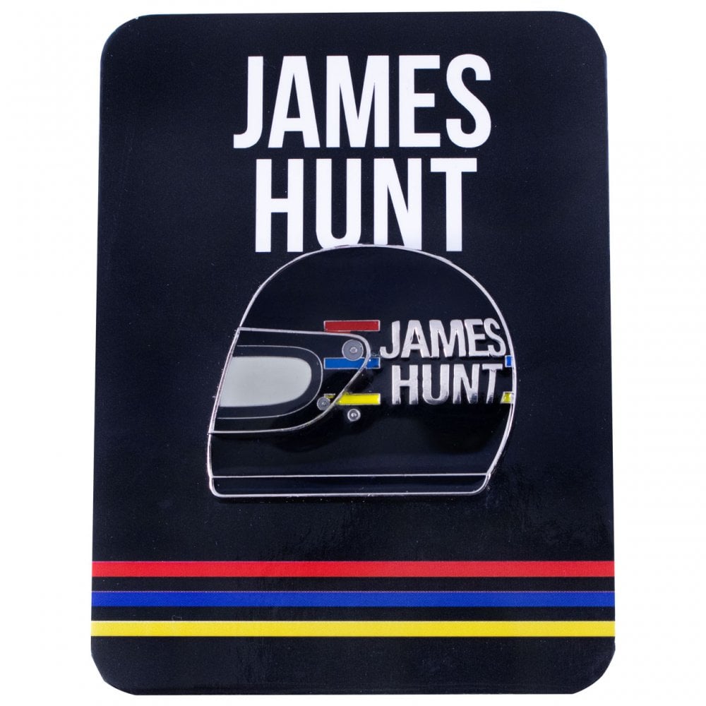James Hunt Collection Metal Pin Badge F1 Helmet 1976