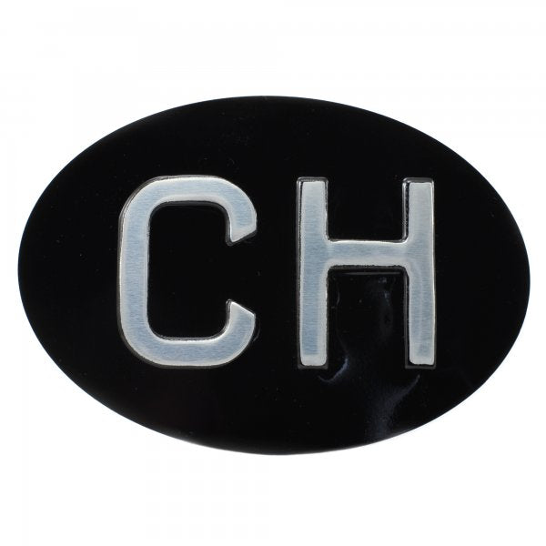 Jepson CH (Switzerland) Embossed Plate For Classic Car BLACK/SILVER