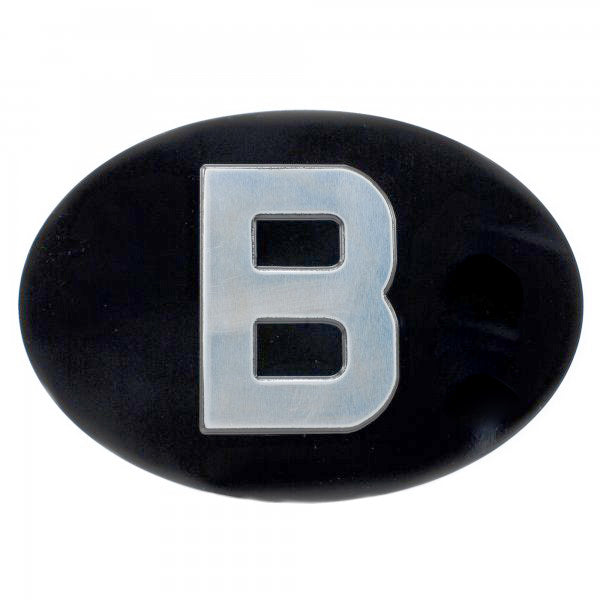 Jepson B (Belgium) Embossed Plate For Classic Car BLACK/SILVER