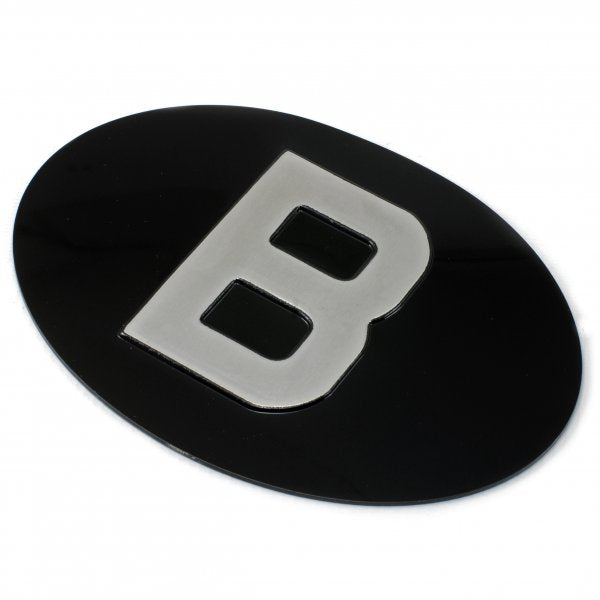 Jepson B (Belgium) Embossed Plate For Classic Car BLACK/SILVER