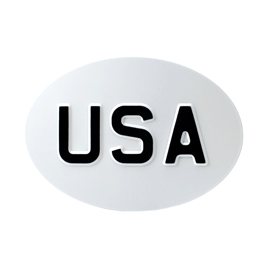 Jepson USA (United States) Embossed Plate For Classic Car WHITE/BLACK