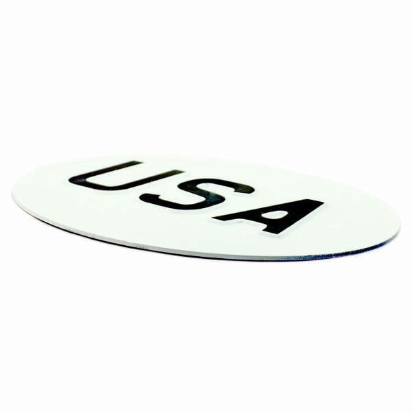 Jepson USA (United States) Embossed Plate For Classic Car WHITE/BLACK