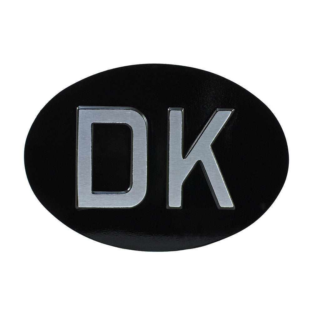 Jepson DK (Denmark) Embossed Plate For Classic Car BLACK/SILVER
