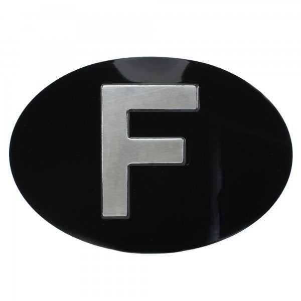 Jepson F (France) Embossed Plate For Classic Car BLACK/SILVER