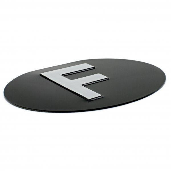Jepson F (France) Embossed Plate For Classic Car BLACK/SILVER