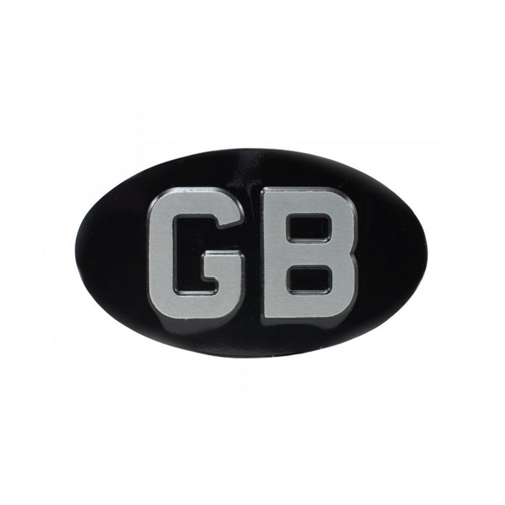 Jepson GB (Great Britain) Plate For Classic Motorcycle BLACK/SILVER