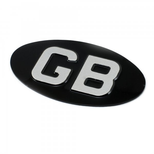 Jepson GB (Great Britain) Plate For Classic Motorcycle BLACK/SILVER