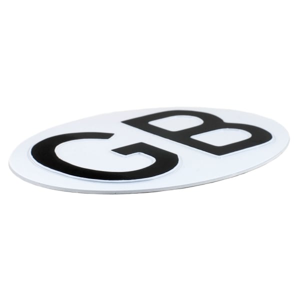 Jepson GB (Great Britain) Embossed Plate For Classic Car WHITE/BLACK