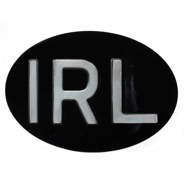 Jepson IRL (Ireland) Embossed Plate For Classic Car BLACK/SILVER