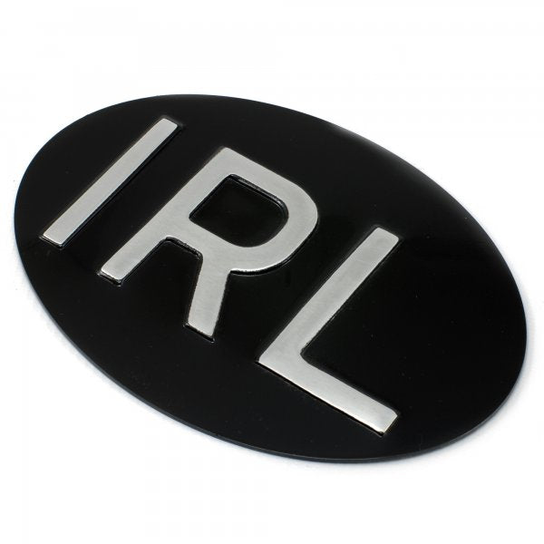 Jepson IRL (Ireland) Embossed Plate For Classic Car BLACK/SILVER
