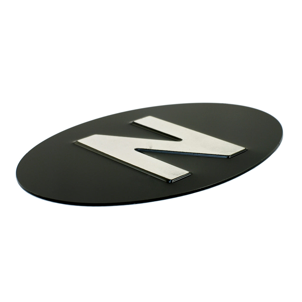 Jepson N (Norway) Embossed Plate For Classic Car BLACK/SILVER