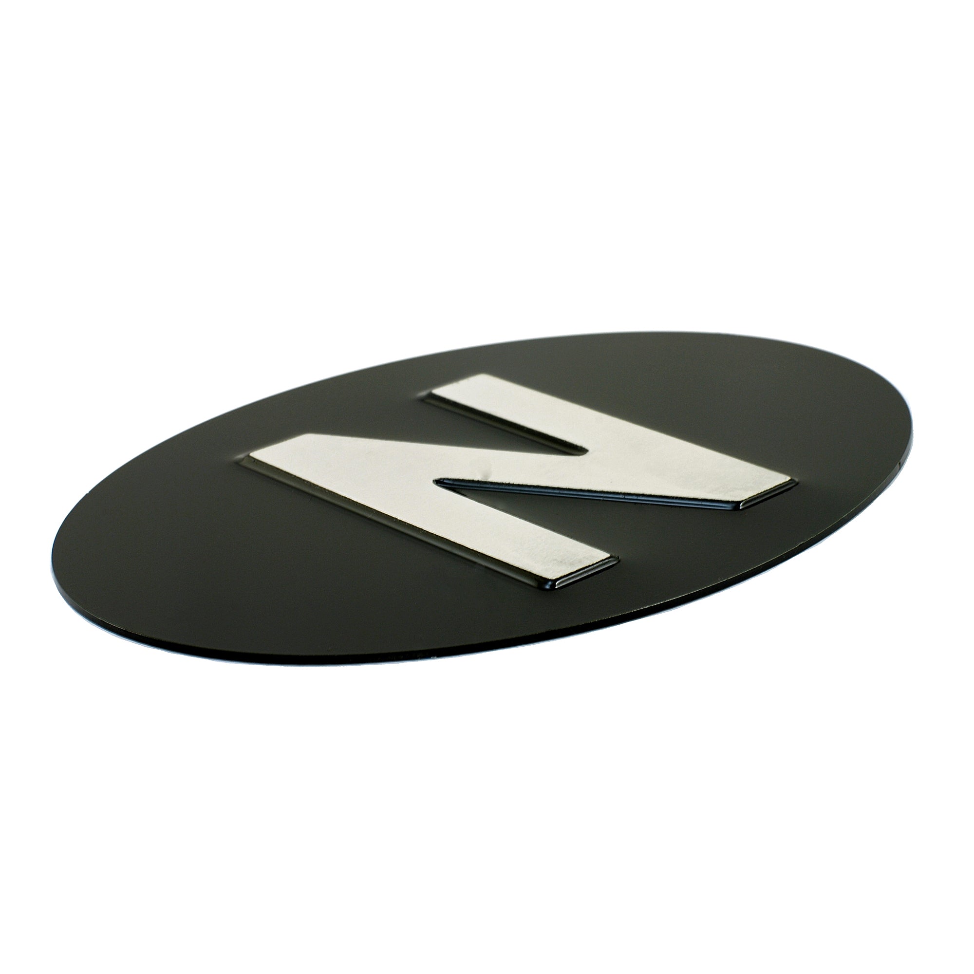 Jepson N (Norway) Embossed Plate For Classic Car BLACK/SILVER