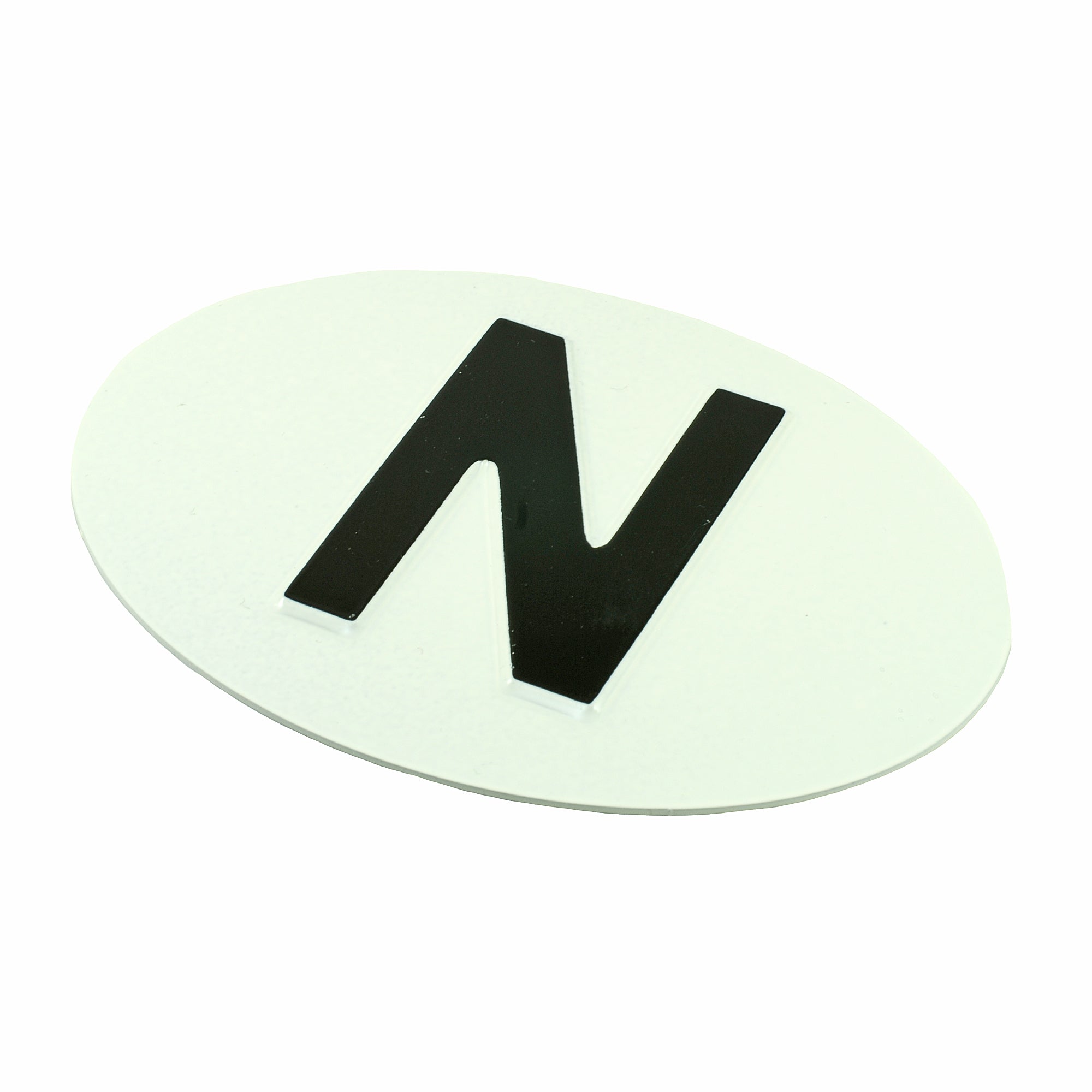 Jepson N (Norway) Embossed Plate For Classic Car WHITE/BLACK