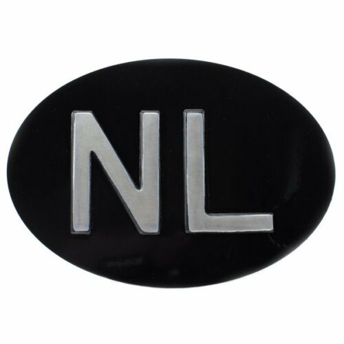 Jepson NL (Netherlands) Embossed Plate For Classic Car BLACK/SILVER