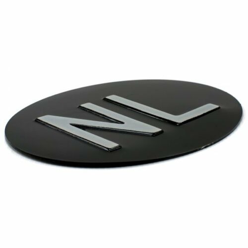 Jepson NL (Netherlands) Embossed Plate For Classic Car BLACK/SILVER