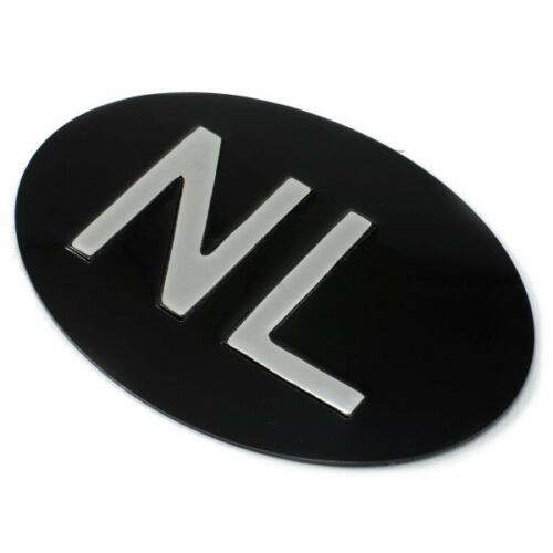 Jepson NL (Netherlands) Embossed Plate For Classic Car BLACK/SILVER